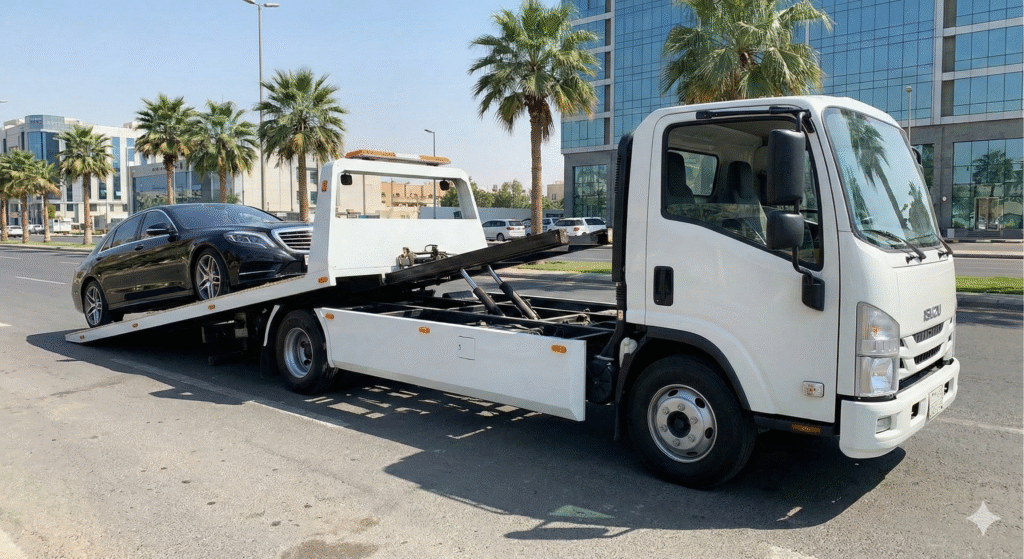 أفضل سطحة هيدروليك في جدة لنقل آمن وسريع 24/7