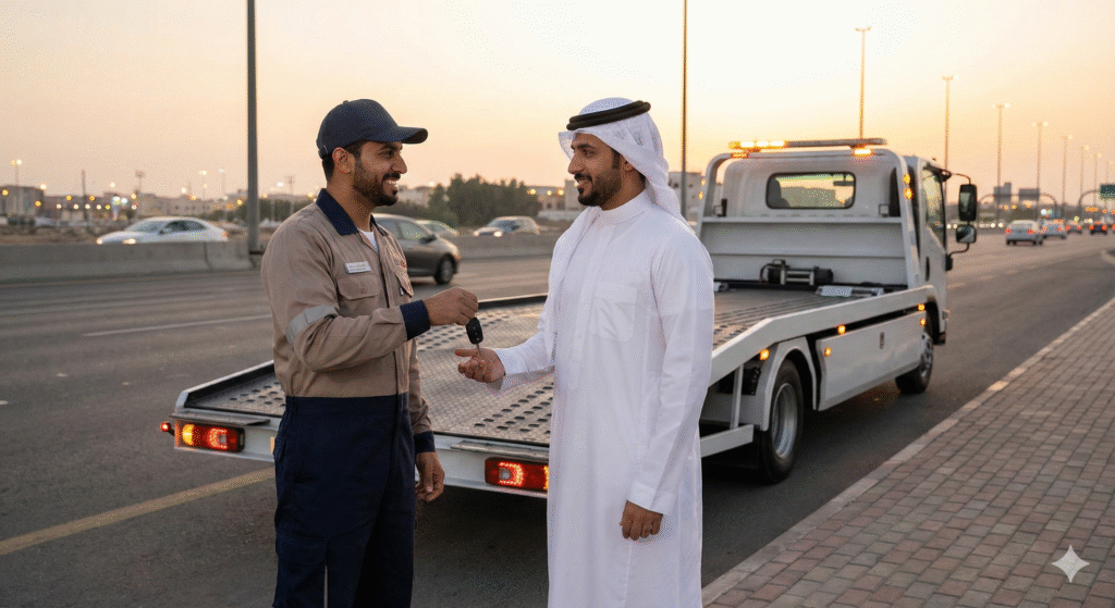أفضل سطحة هيدروليك في جدة لنقل آمن وسريع 24/7
